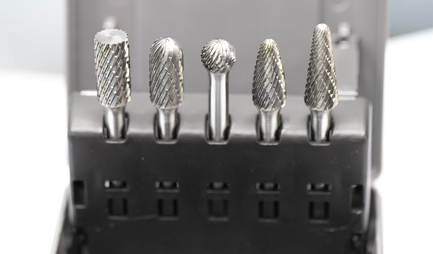 5 PCS Tungsten Carbide Burr Set 1/4 inch ( 6.35 mm) Shank Diameter Rotary Burr File,Set of 5 Pcs