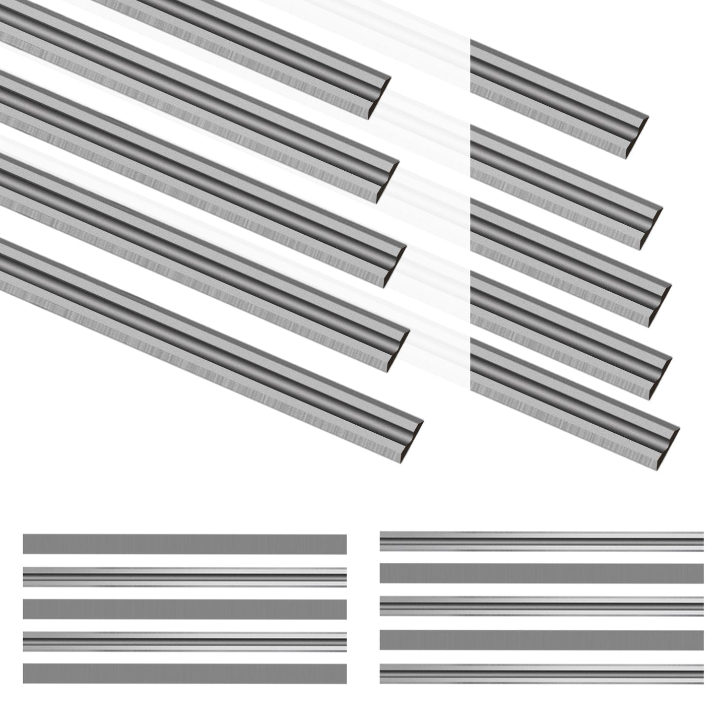 3-1/4 Inch Solid Tungsten Carbide Planer Blades for WEN 6530, Makita 1900B, Hitachi P20V,Freud FE82, 82X5.5X1.1mm, 2Pcs