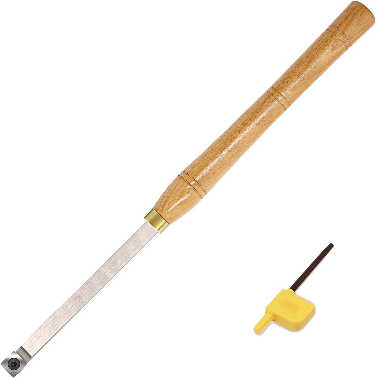 Woodturning Carbide Rougher Lathe Tool with 15 mm Square Radius Carbide Insert Blade 500 mm