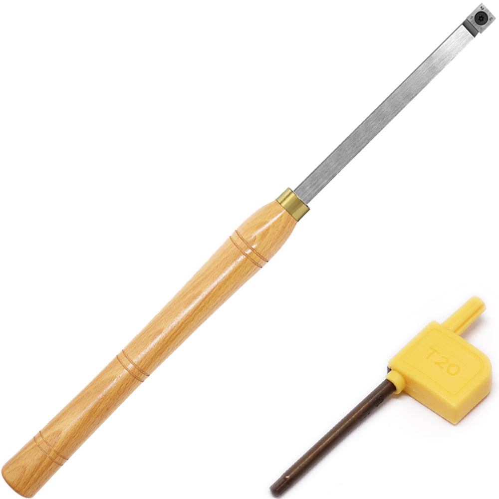 Wood Turning Rougher Lathe Tool with 14 mm Square Carbide Insert Blade 500 mm