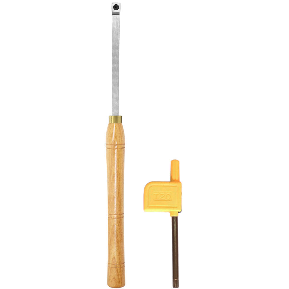 Woodturning Carbide Rougher Lathe Tool with 15 mm Square Radius Carbide Insert Blade 500 mm