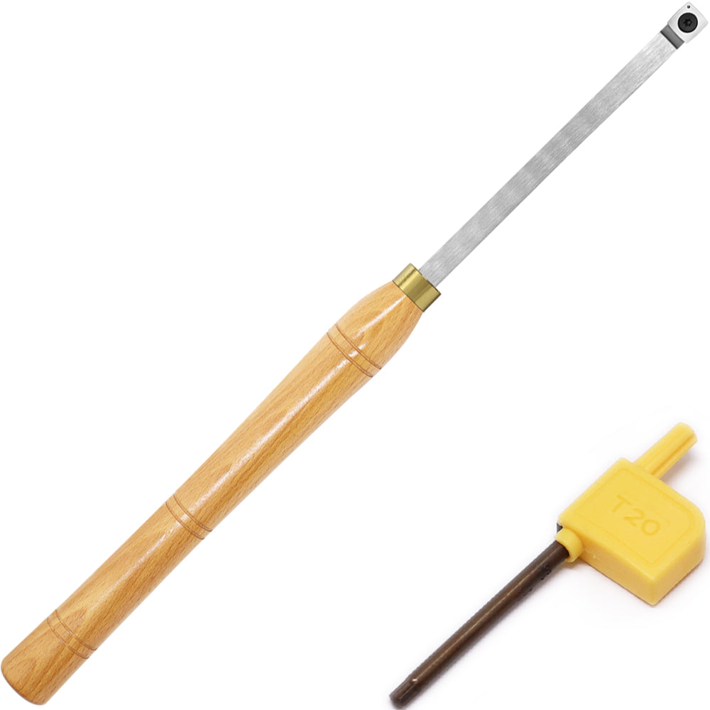 Woodturning Carbide Rougher Lathe Tool with 15 mm Square Radius Carbide Insert Blade 500 mm