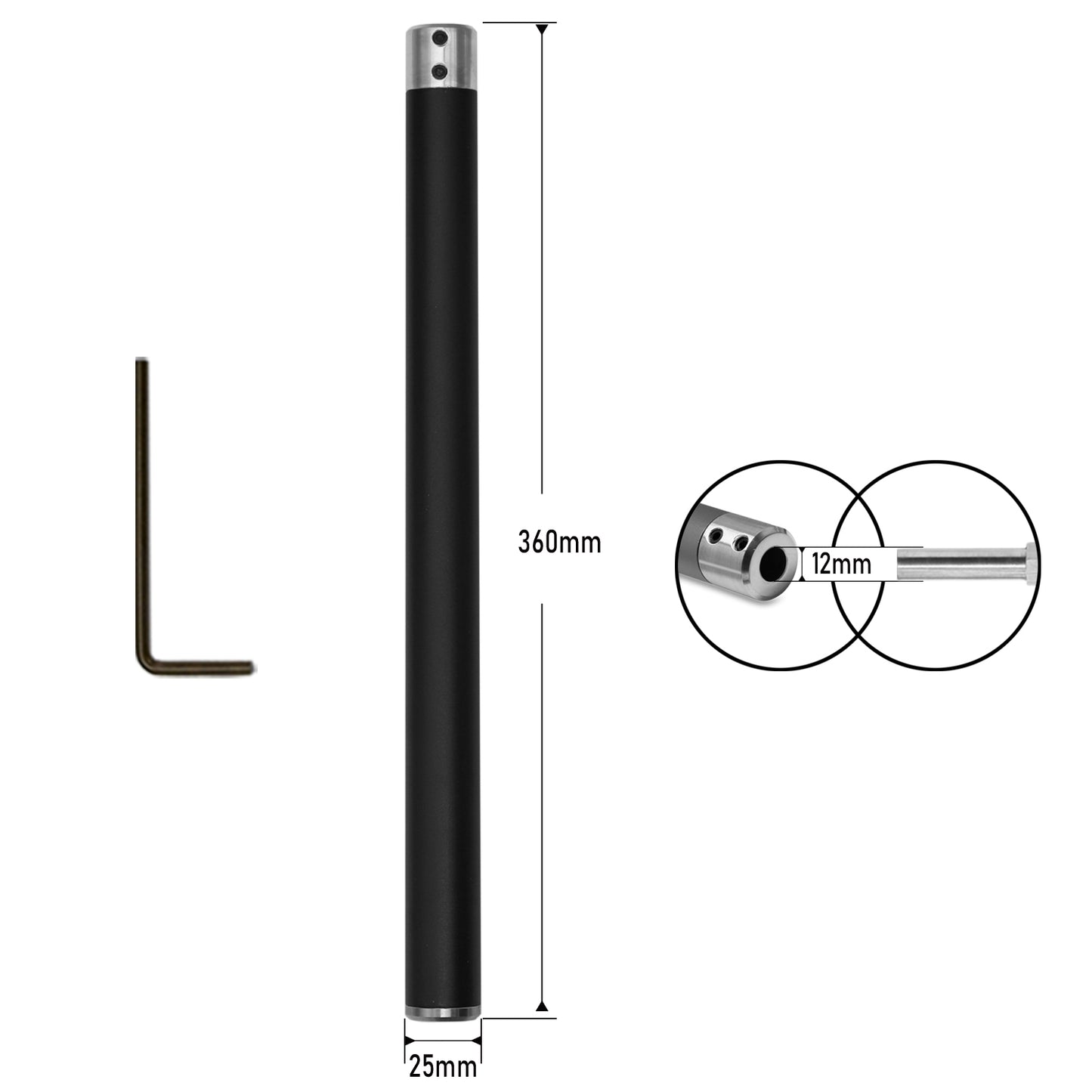 Aluminum Alloy Interchangeable Colored Handle for Woodturning Tool