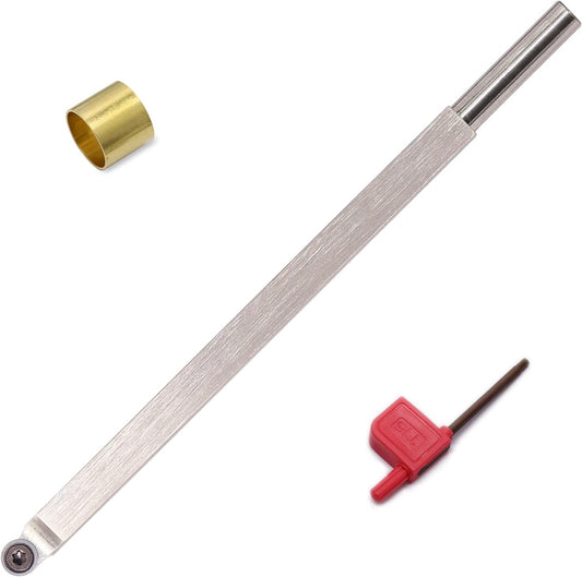 Woodturning Tool Finisher Lathe Chisel Tool Bar with Ci5 8.9mm Round Carbide Tipped Cutter