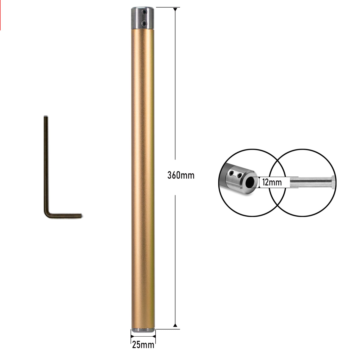 Aluminum Alloy Interchangeable Colored Handle for Woodturning Tool