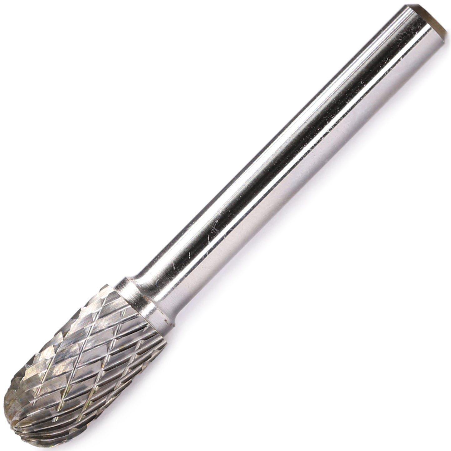 SC-3 Tungsten Carbide Burr 1/4 inch ( 6.35 mm) Shank Diameter Ball Nosed Cylinder Shape Rotary Burr File