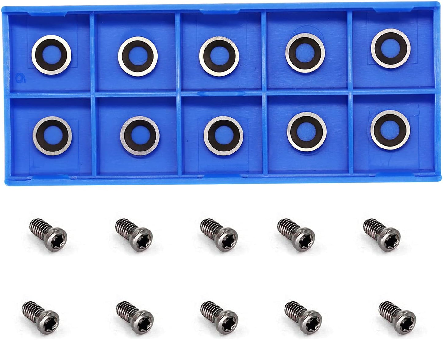 Woodturning  Tungsten Carbide Insert 8.9x1.85mm-30° Round  Replacement Cutters for EWT Hollower or Finisher Wood Turning  Tools