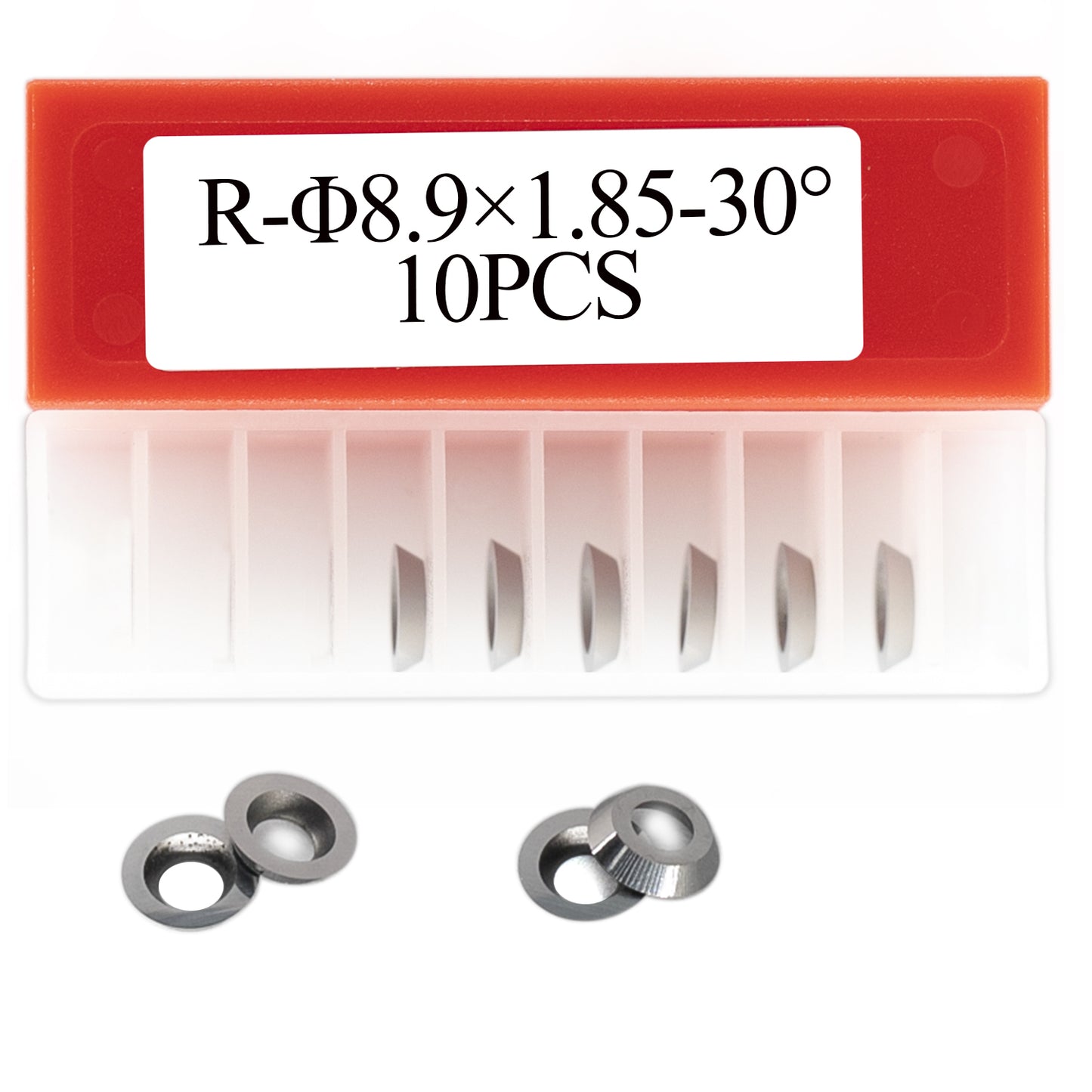 Woodturning  Tungsten Carbide Insert 8.9x1.85mm-30° Round  Replacement Cutters for EWT Hollower or Finisher Wood Turning  Tools
