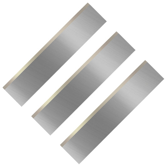 6 Inch HSS Planer Blades Replacement Knives Resharpenable Cutters for Jointer Planer, 6"X1"X1/8", 3Pcs
