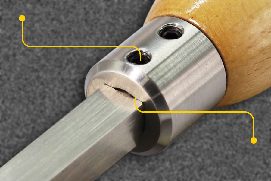 Beech Interchangeable Wooden Handle for Woodturning Tool