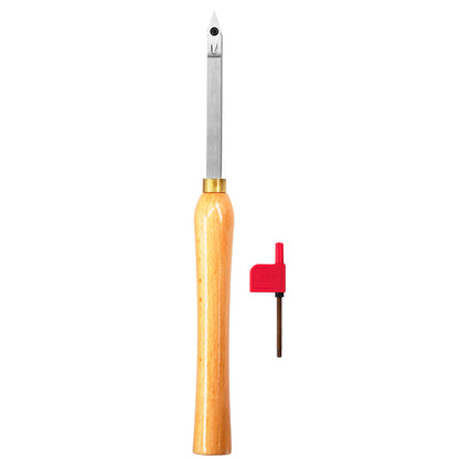 Woodturning Lathe Tools 12-3/5" Set Carbide Tipped Hollower Finisher Rougher Detailer with Wooden Handle 320 mm