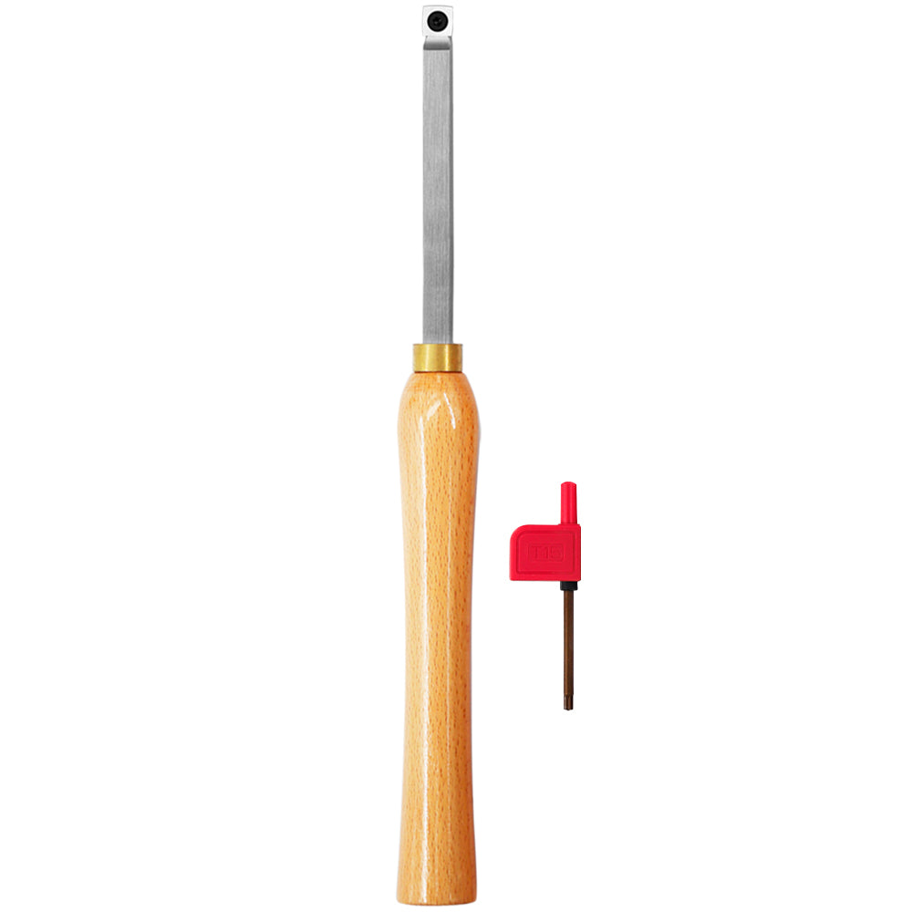 Woodturning Lathe Tools 12-3/5" Set Carbide Tipped Hollower Finisher Rougher Detailer with Wooden Handle 320 mm