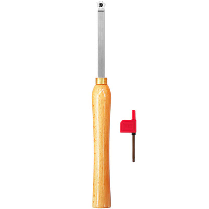Woodturning Lathe Tools 12-3/5" Set Carbide Tipped Hollower Finisher Rougher Detailer with Wooden Handle 320 mm