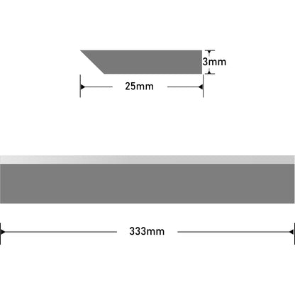 13" Inch TCT HSS Planer Blades Replacement Knives Resharpenable Cutters Woodworking Power Tool Parts Jointer Planer for Delta RC-33 DC-33 , 3Pcs, 333x25x3mm
