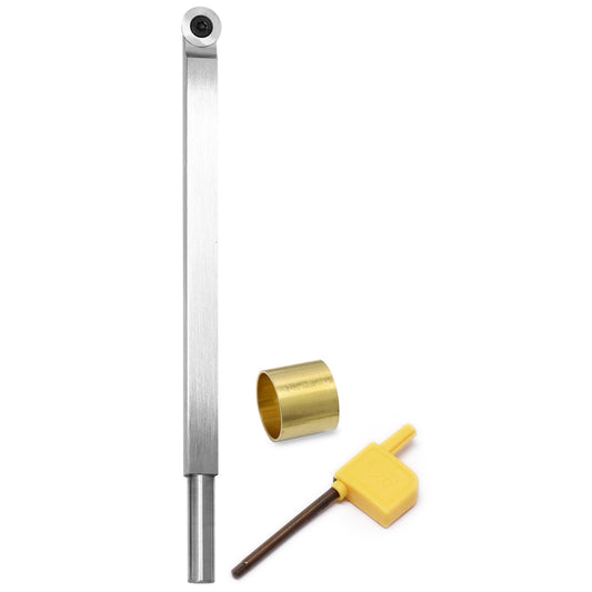 Woodturning Tool Finisher Carbide Tipped Lathe Chisel Tool Bar with 18mm Round Carbide Insert Blade for Wood DIY