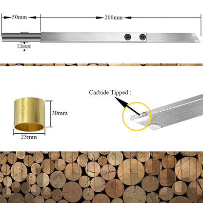Woodturning Carbide Parting Tool and Grooving Tool  for Wood Turning Lathe DIY