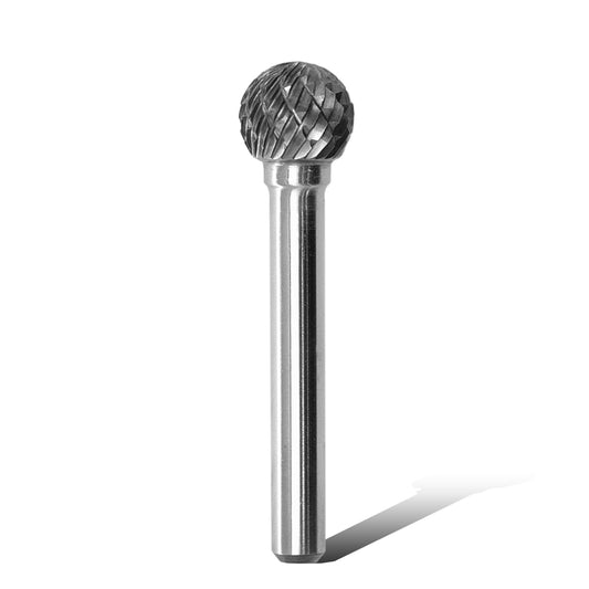 SD-5 Tungsten Carbide Burr Ball Shape 1/4 inch ( 6.35 mm) Shank Diameter Rotary Burr File