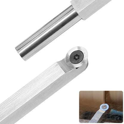Wood Turning Tool Finisher Carbide Tipped Lathe Chisel Bar with Ci0 16mm Round Tungsten Carbide Insert Knife for Wood DIY or Enthusiast